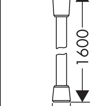 Шлаух Isiflex 160см. PVC хром HANSGROHE